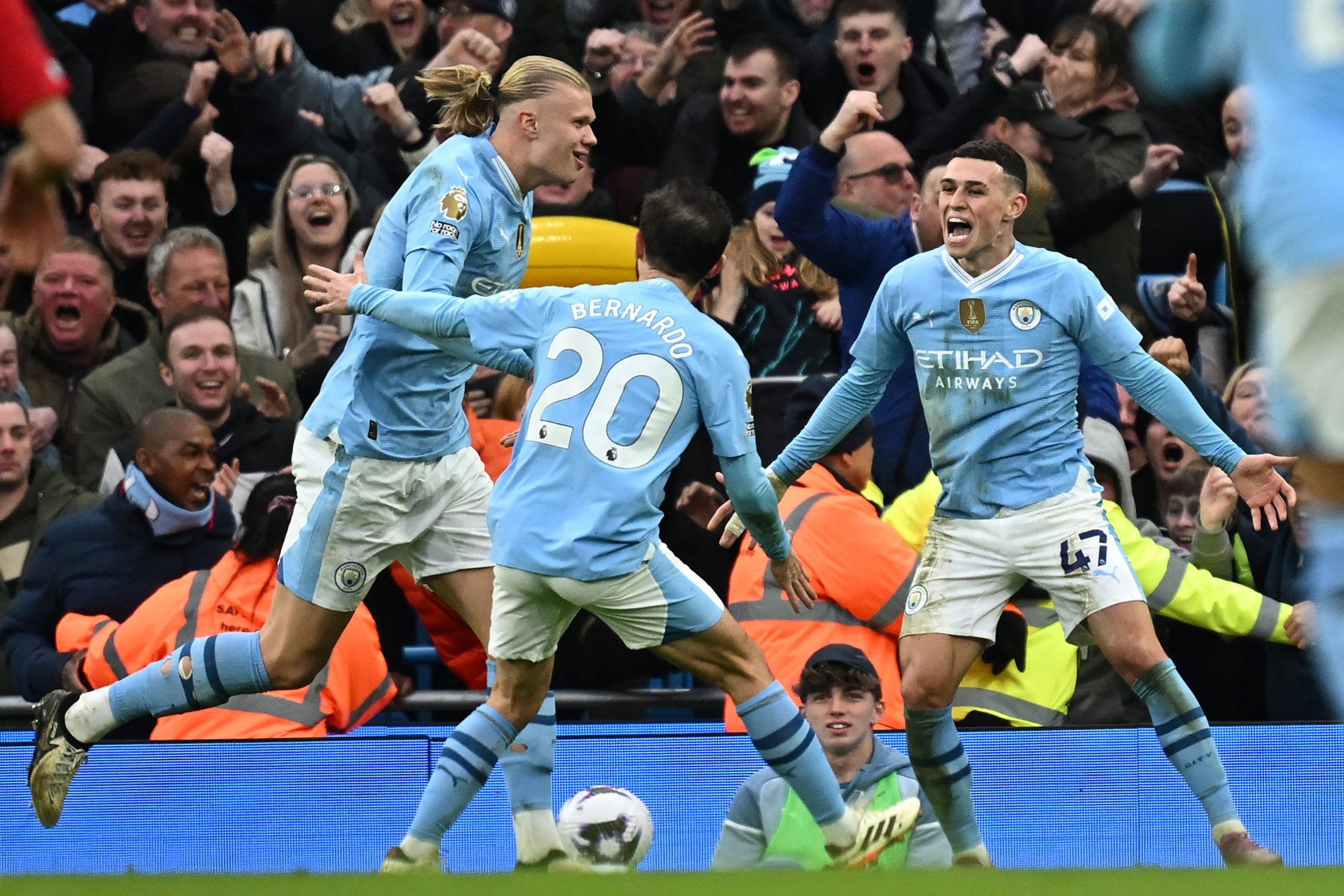 Haaland, Foden y Bernardo Silva