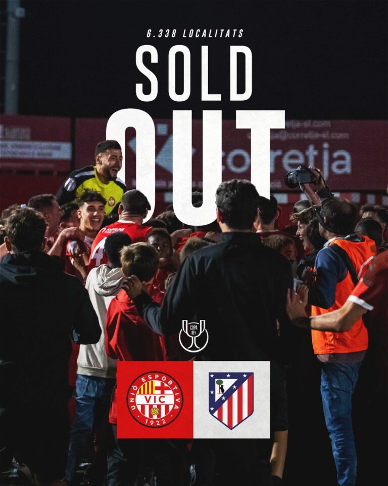 Sold out del UE VIc contra Atlético de Madrid