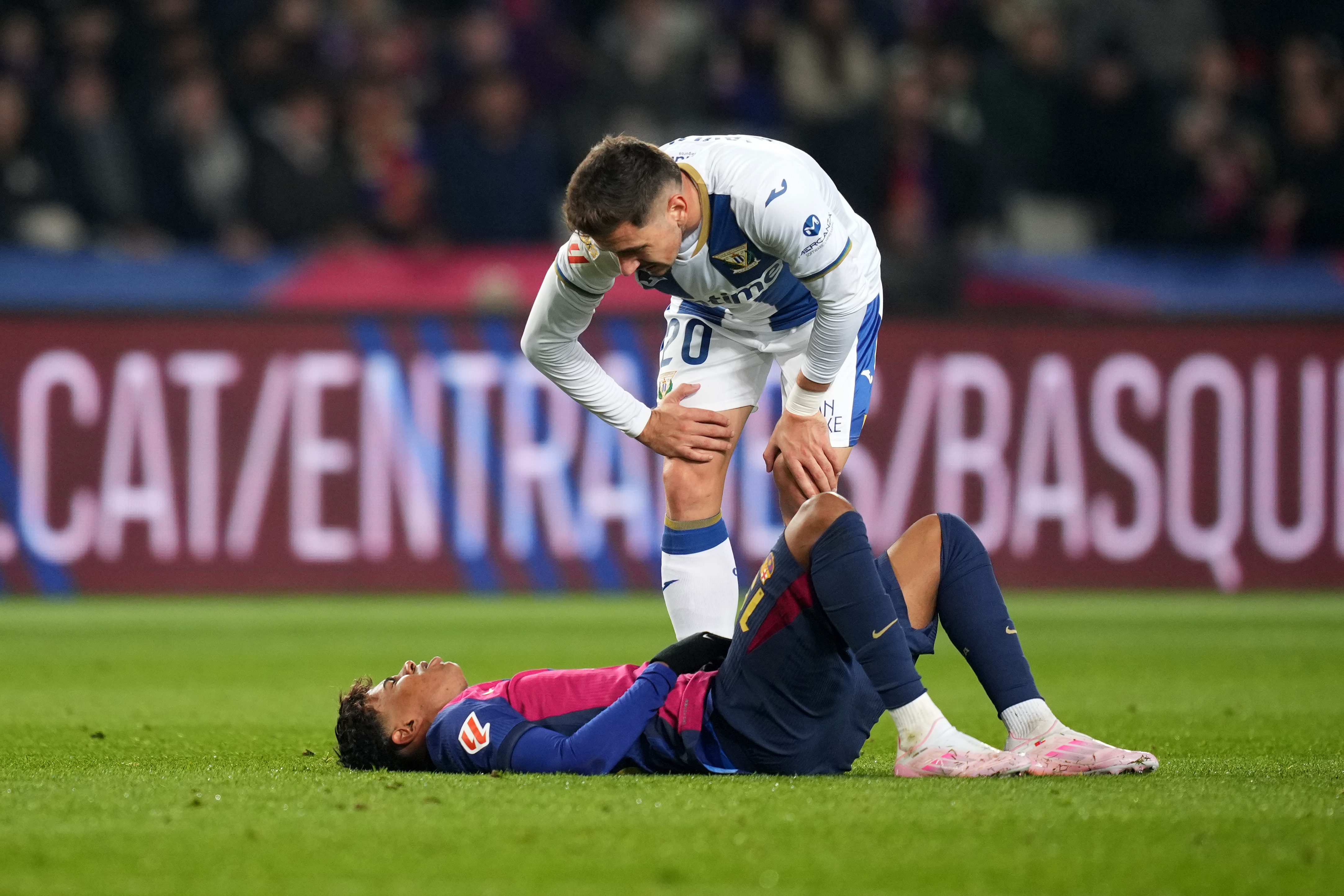 Lamine lesionado contra el Leganés