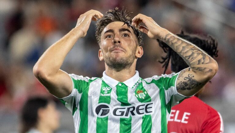 Iker Losada esta temporada con el Betis