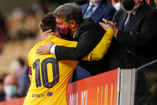 Laporta junto a Leo Messi