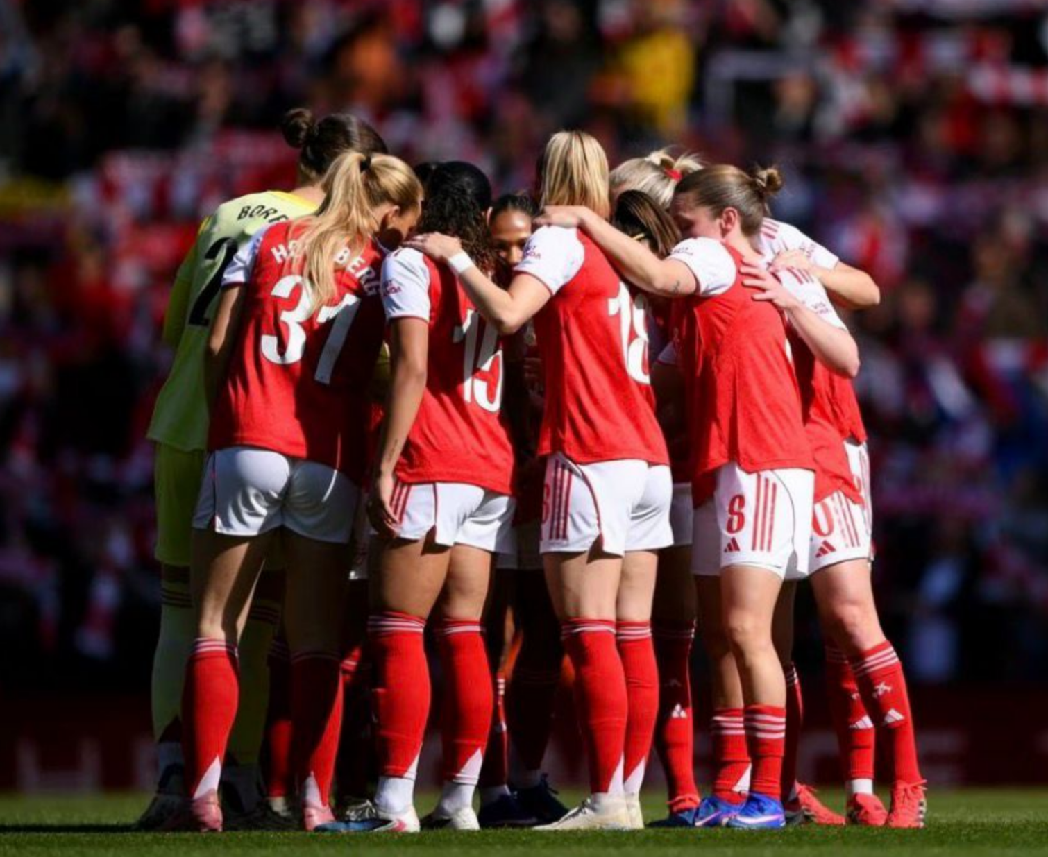Jugadoras del Arsenal celebrando