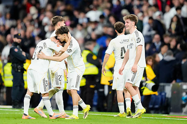 Los jugadores del Real Madrid Castilla