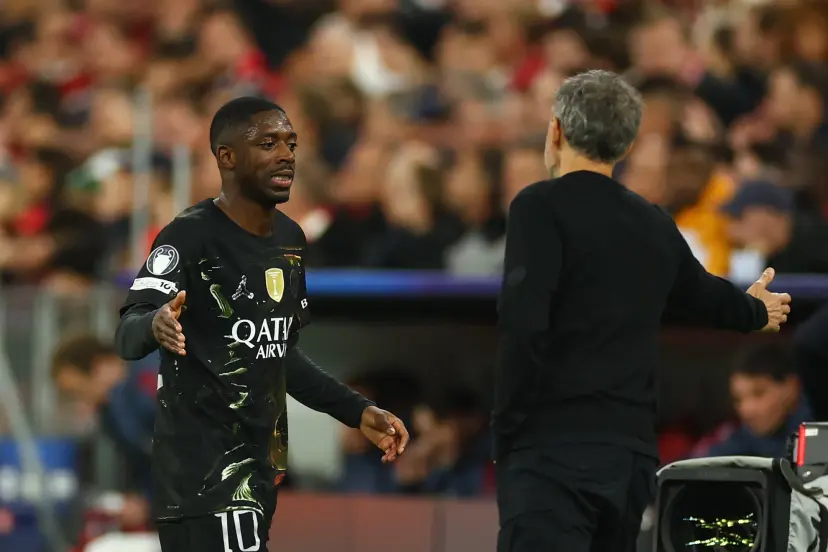 Dembelé y Luis Enrique